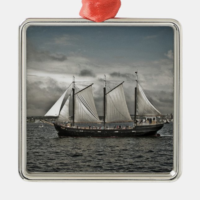 Tall Ship Silva Halifax Metal Ornament (Front)