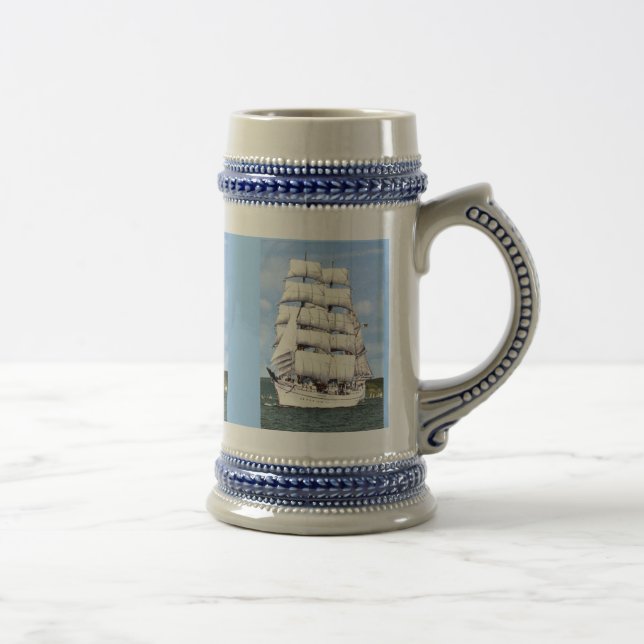 Tall ship -square rigger beer stein (Right)