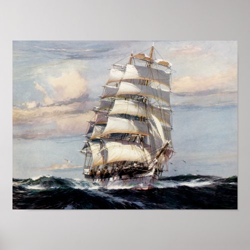 Tall Ship Thessalus Poster
