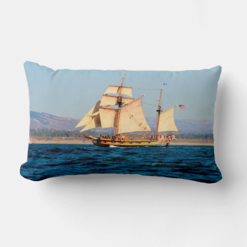 Tall Ship Throw Pillow