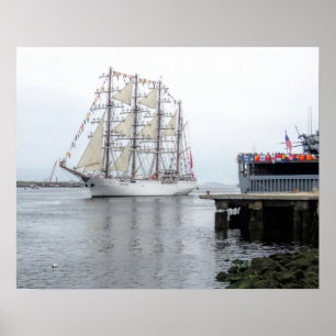 Tall ship Union Poster