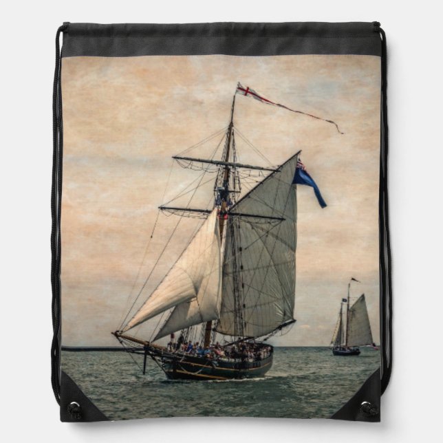 Tall Ships Festival Drawstring Bag (Front)