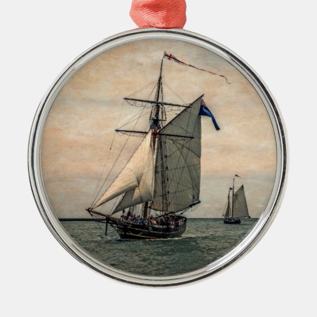 Tall Ships Festival Metal Ornament (Front)