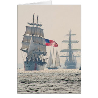 Tall Ships Leaving Charleston Harbor Cards