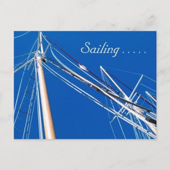 Tall Ships  Sailing . . . . . Postcard by SnarkySharkDesigns at Zazzle