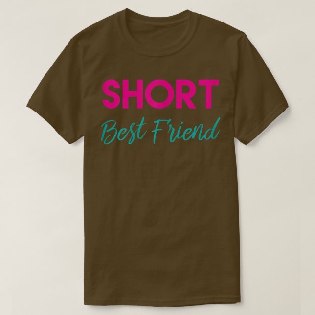 Tall Short Best Friend T Shirts - Matching BFF Out (Design Front)