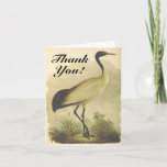 [ Thumbnail: Tall Standing Bird Thank You Greeting Card ]