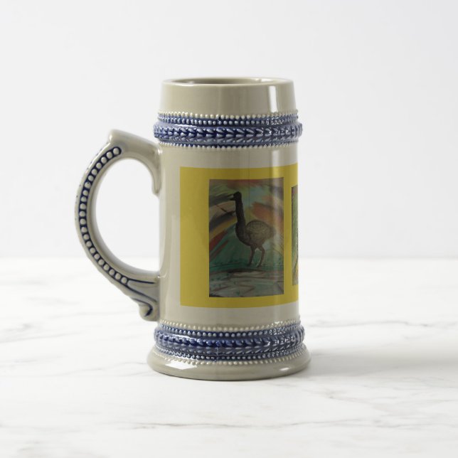 Tall stein with birds by Nor J (Left)