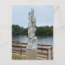 Tall Stone Memorial Sculpture