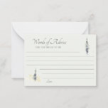 Tall Timber Watercolor Evergreen Trees Wedding Advice Card<br><div class="desc">Add a special touch to weddings and bridal showers with these lined advice cards. They have a simple, but elegant style with accent illustrations of watercolor tall pine trees or evergreen trees in shades of sage green, gray and pale green. The soft watercolor style has a peaceful calm quality to...</div>