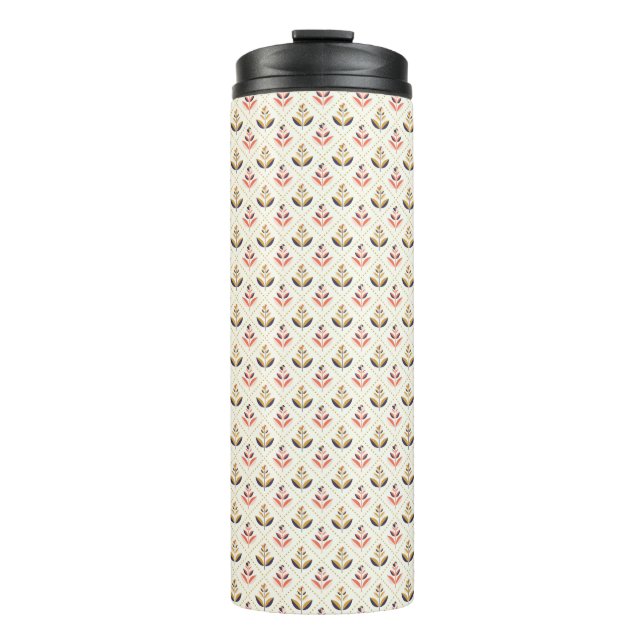 Tall travel mug with a black lid (Front)