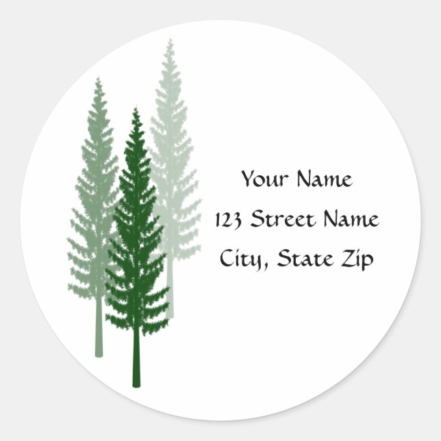 Tall Trees Address Stickers (Front)