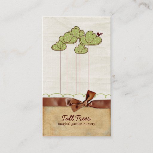 Customizable Tall Trees Business Cards