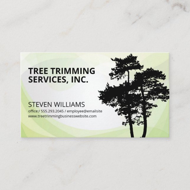 Tall Trees | Nature Business Card (Front)