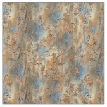 Tall trees, the Leaves of Autumn &amp; Blue-Birds Fabric