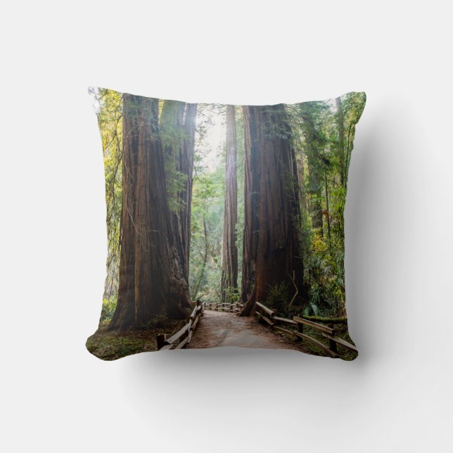 Tall Trees Throw Pillow (Front)