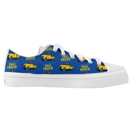 Tall Truck Apparel Classic Low Tops (Blue) (Left Shoe Inside)