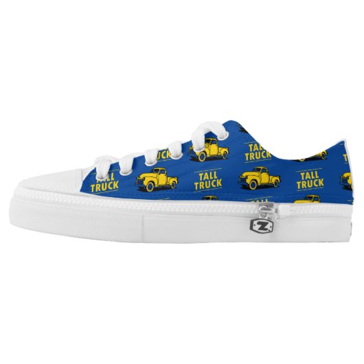 Tall Truck Apparel Classic Low Tops (Blue) (Left Shoe Outside)