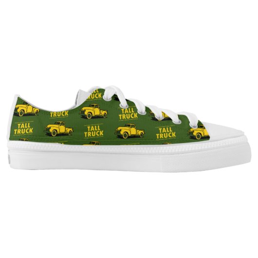 Tall Truck Apparel Classic Low Tops (Green) (Left Shoe Inside)