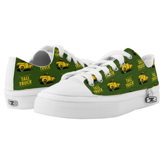 Tall Truck Apparel Classic Low Tops (Green) (Pair)