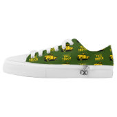 Tall Truck Apparel Classic Low Tops (Green) (Left Shoe Outside)