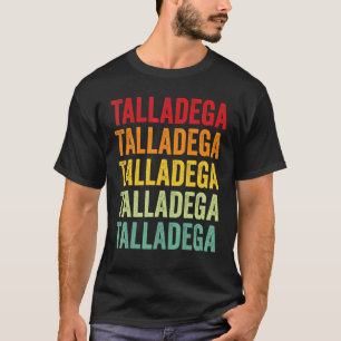 Talladega County Alabama Rainbow Text Design T-Shirt