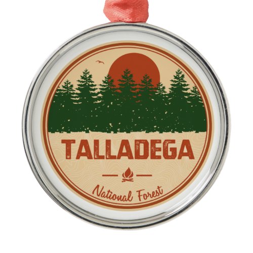 Talladega National Forest Metal Ornament