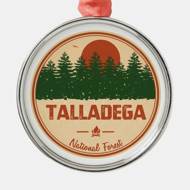 Talladega National Forest Metal Ornament (Front)