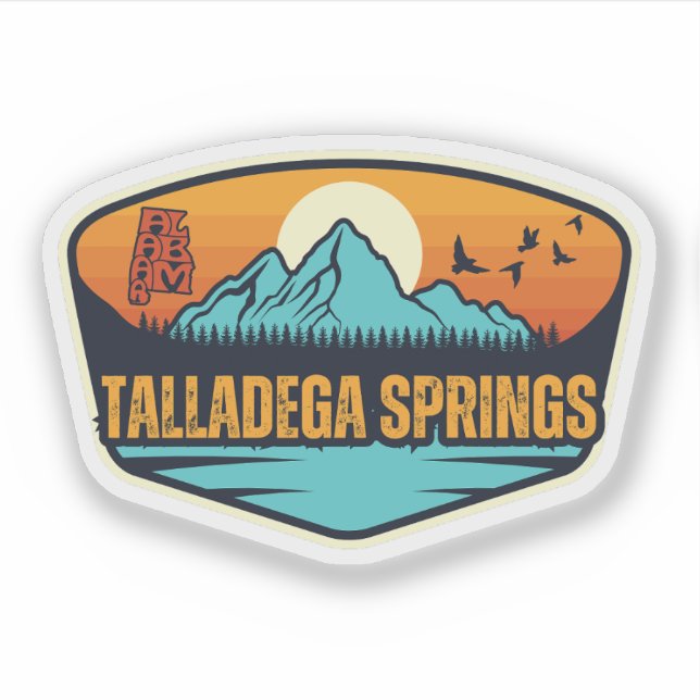 Talladega Springs, Alabama Sticker (Front)