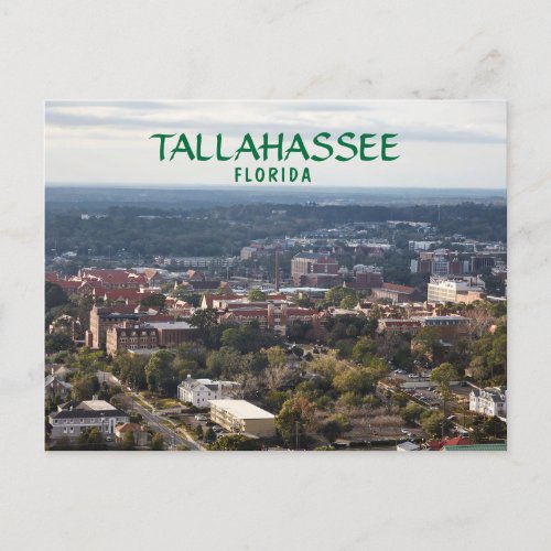 Tallahassee Florida aerial view of the city Postcard