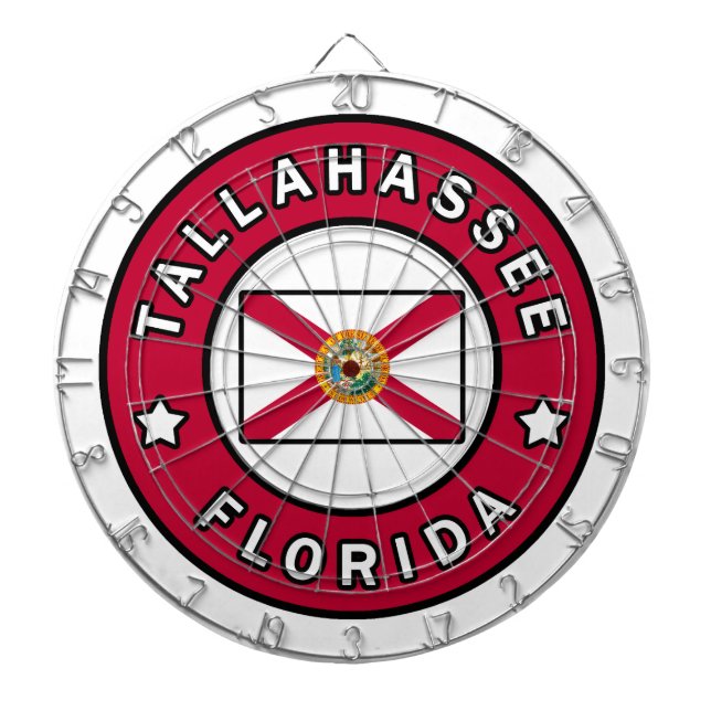 Tallahassee Florida Dart Board (Front)
