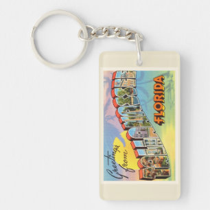 Tallahassee Florida FL Old Vintage Travel Souvenir Keychain