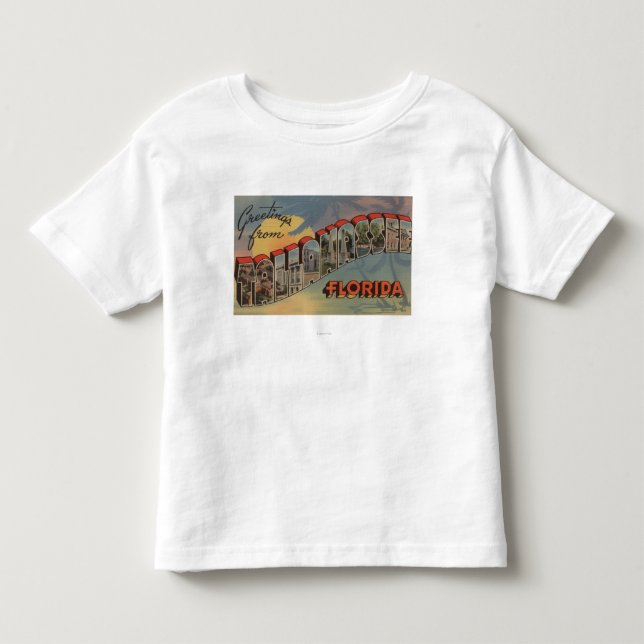 Tallahassee, Florida - Large Letter Scenes Toddler T-shirt (Front)