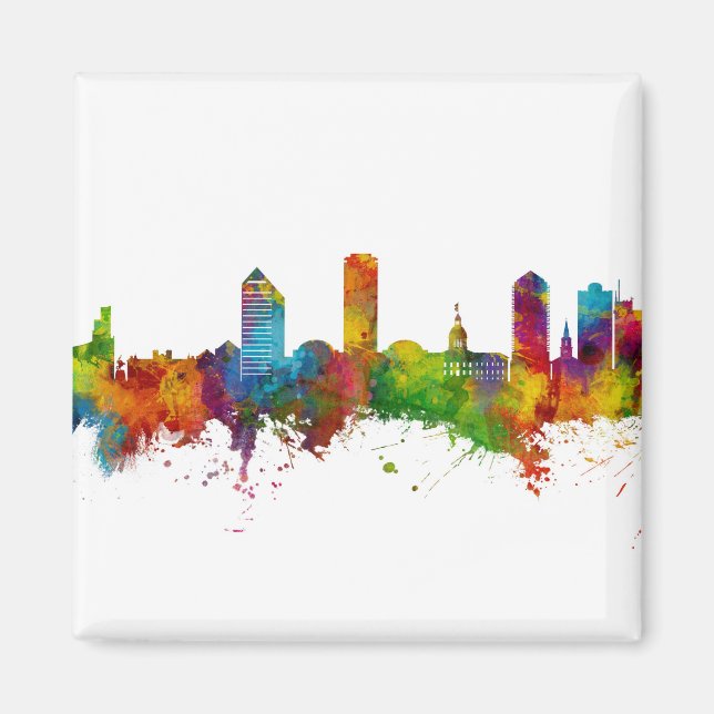 Tallahassee Florida Skyline Magnet (Front)