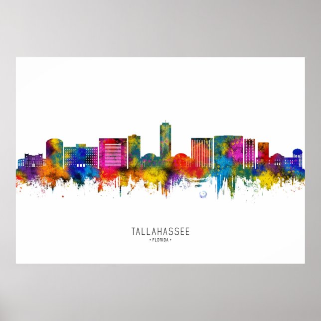 Tallahassee Florida Skyline Poster (Front)