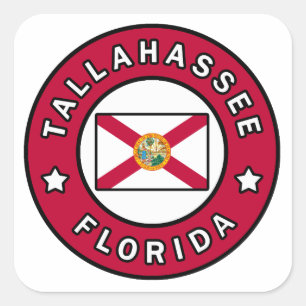 Tallahassee Florida Square Sticker