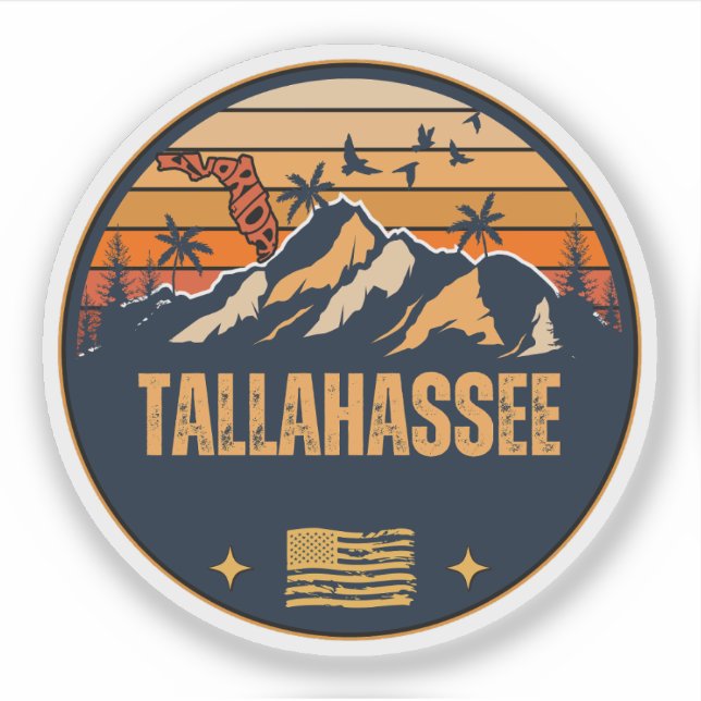 Tallahassee, Florida  Sticker (Front)