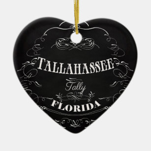 Tallahassee, Florida - Tally Ceramic Ornament