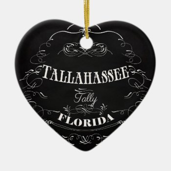Tallahassee  Florida - Tally Ceramic Ornament by InspirationalArtShop at Zazzle