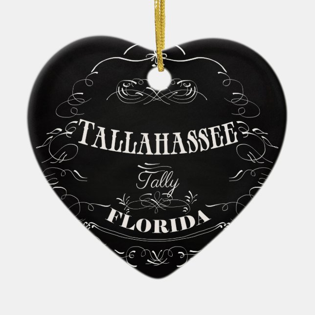 Tallahassee, Florida - Tally Ceramic Ornament (Front)