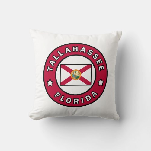 Tallahassee Florida Throw Pillow
