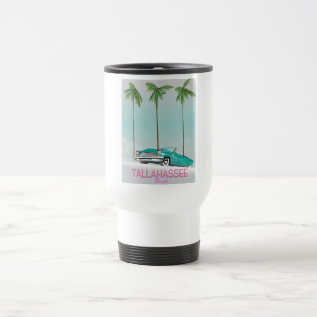 Tallahassee Florida travel poster Travel Mug (Center)