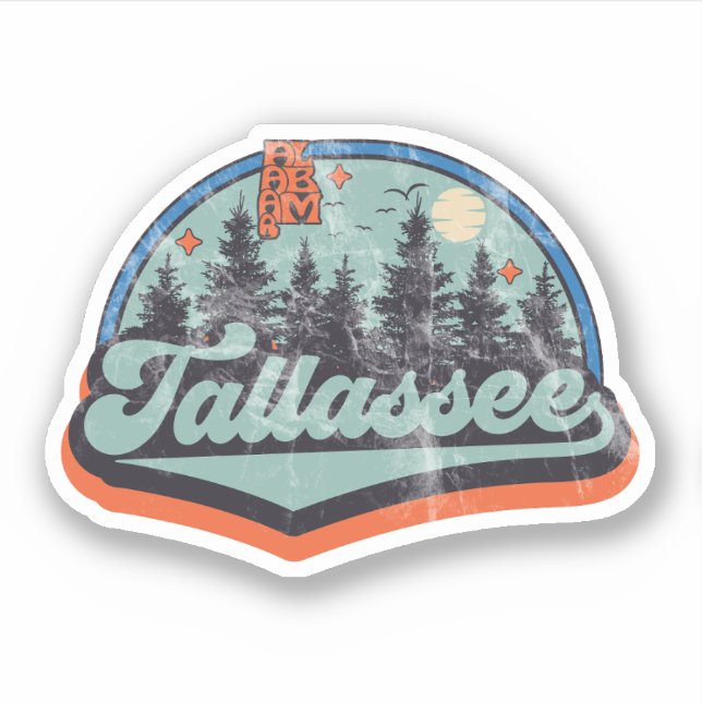 Tallassee, Alabama Sticker (Front)