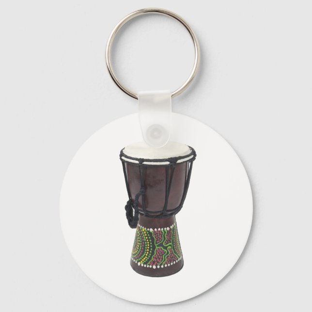 TallDjembeDrum070111 Keychain (Front)
