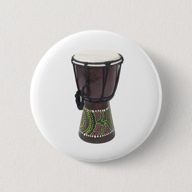 TallDjembeDrum070111 Pinback Button (Front)