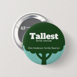 Tallest Family Member Family Reunion Award Button