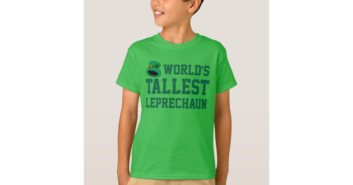 Tallest Leprechaun Kid's Funny St. Patrick's Day T-Shirt
