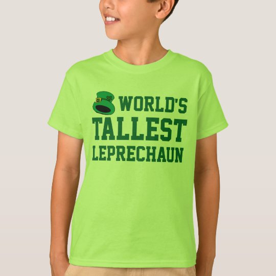 Tallest Leprechaun Kid's Funny St. Patrick's Day T-Shirt | Zazzle.com
