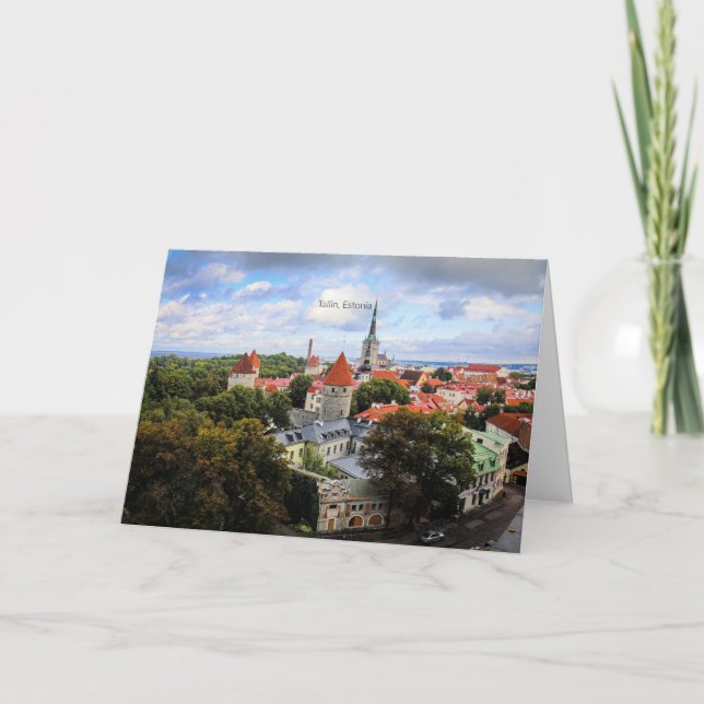 Tallin, Estonia Historic Center Card (Front)