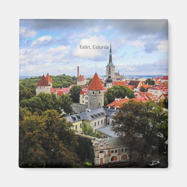 Tallin, Estonia Historic Center,  Magnet (Front)